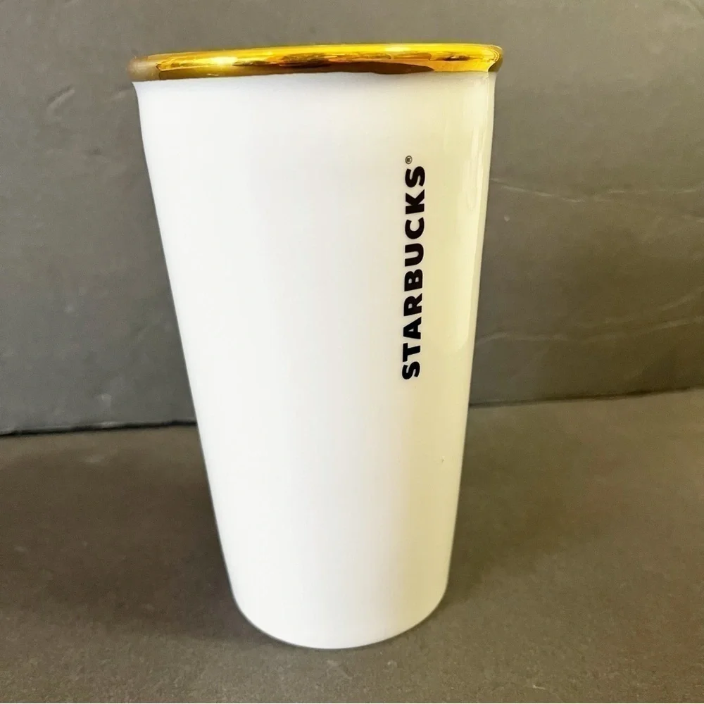 Starbucks 2017 Crown Anniversary Siren Crystal Ceramic Tumbler Traveler Mug 10oz